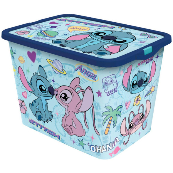 Boîte di stoccaggio Stitch Blu 23 litri