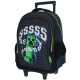 High-End 42 CM Trolley Minecraft Creeper Wheeled Backpack