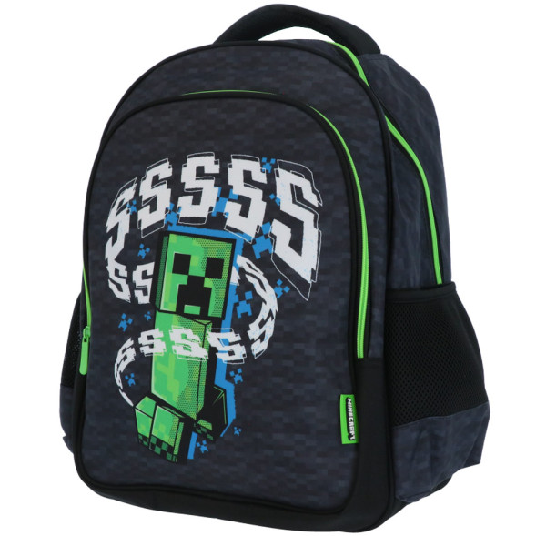 Rugzak Minecraft Creeper 44 CM 2 Vakken