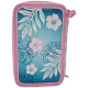 Stitch Blue Hawaii gevulde etui 20 CM - 3 vakken