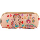 Rechthoekige etui Be Happy Must 21 CM - 2 Vakjes