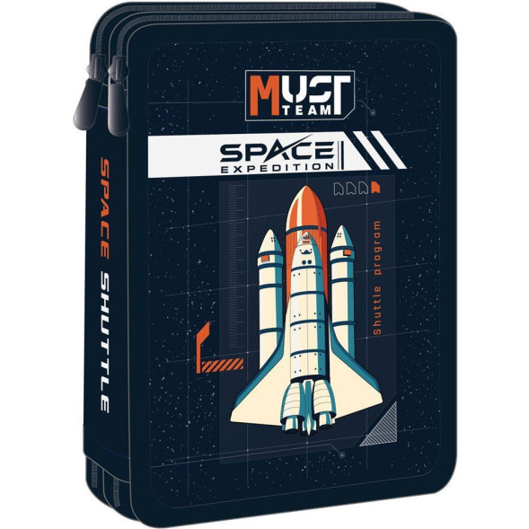Gefülltes Mäppchen Must Space Expedition 21 CM - 2 Fächer