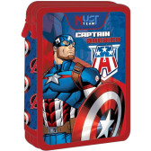 Gevulde etui Must Captain America 21 CM - 2 vakken