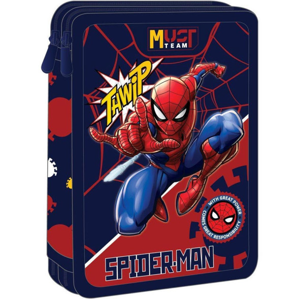 Astuccio completo Must Spiderman Avengers 21 CM - 2 scomparti