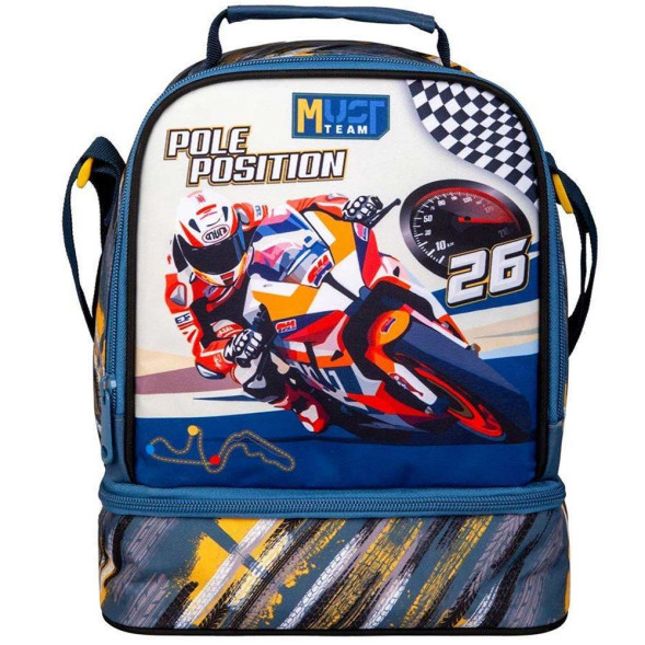 Bolsa isotérmica para merienda Must Moto Pole Position 24 CM bolsa de almuerzo