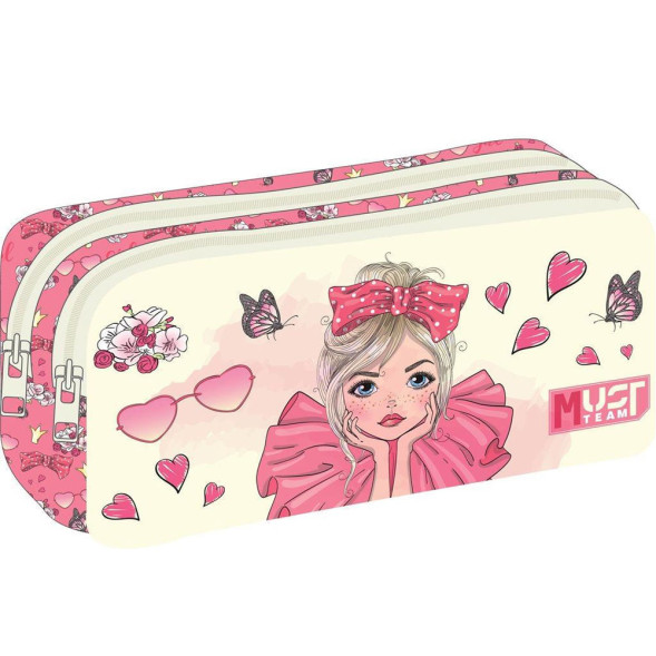 Astuccio rettangolare Pretty Girl Must 21 CM - 2 Scomparti