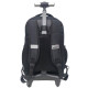 Black Must 45 CM Trolley Backpack with Wheels - 2 Compartments
