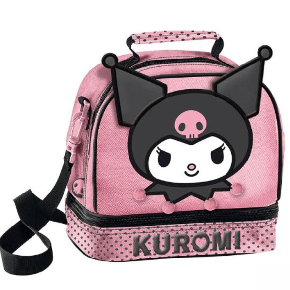 Isolierte Snacktasche Kuromi Rose 21 CM - Lunchbeutel