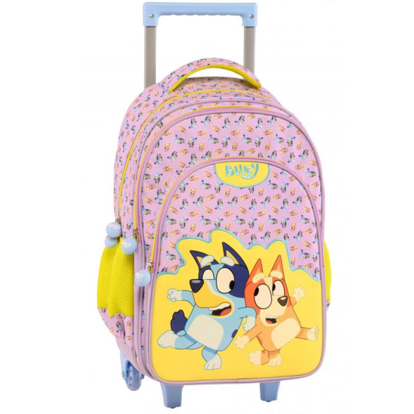 Rugzak met wielen Bluey Stickers 44 CM - 2 vakken