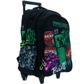 High-End Minecraft Metro Art 46 CM Wheeled Backpack Trolley