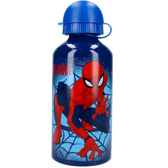 Borraccia Let's Eat in alluminio da 500 ml della linea "Spiderman"