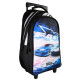 Rugzak met wielen Fast and Furious Zwart 45 CM Hoogwaardige Trolley