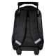 Rugzak met wielen Fast and Furious Zwart 45 CM Hoogwaardige Trolley