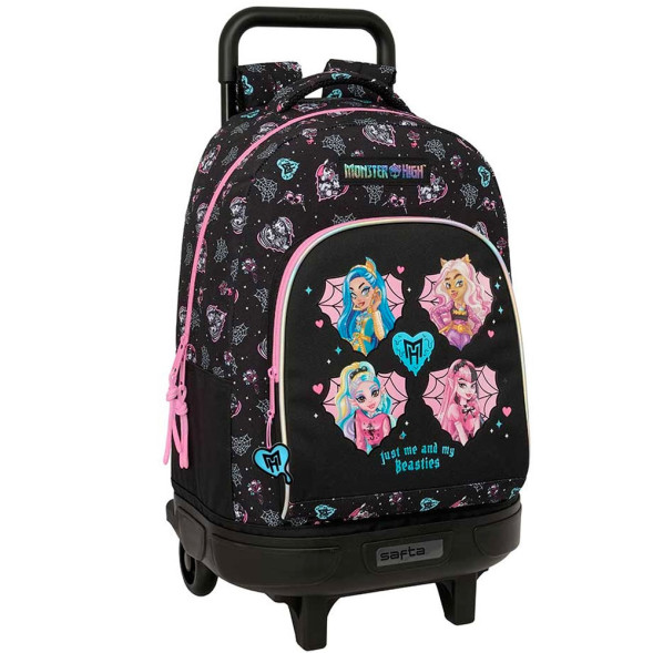 Rugzak op wielen Real Madrid Wit 45 CM High-end Trolley