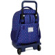 Rolling backpack for school Moos Fiori 45 CM Premium Trolley