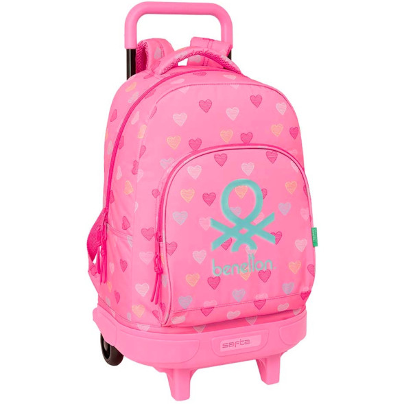 Rolling backpack for school Benetton Drop 45 CM Premium Trolley