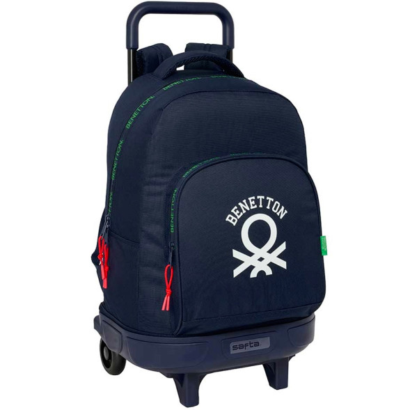 Rolling backpack for school Benetton Heart 45 CM Premium Trolley