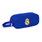 Trousse rectangulaire Real Madrid Bleu 21 CM - 3 cpt