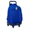 Sac &agrave; dos &agrave; roulettes Real Madrid Bleu 45 CM Trolley Haut de Gamme
