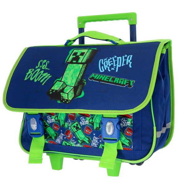 Borsa scuola con ruote Sonic Flash 41 CM - 2 Cpt