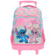 Sac à dos à roulettes Stitch & Angel Love 43 CM 2 Cpt