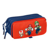 Estuche rectangular Real Madrid Azul 21 CM - 3 cpt