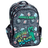 Sac à dos Minecraft Creeper Metro Art 43 CM - 2 Cpt