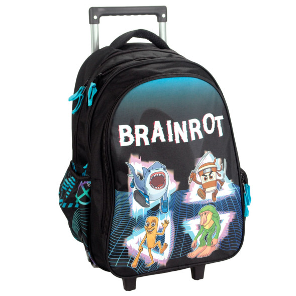 Sac à dos à roulettes Brainrot 46 CM Trolley Haut de Gamme