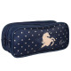 Rectangular pencil case Lililou Chat butterflies 23 CM - 2 Cpt