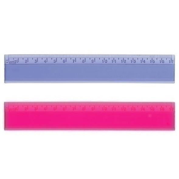 Regla Escolar Flexible Fortnite 30 CM - Rojo