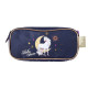 Rectangular Pencil Case Cheval white Bella Sara 22 CM - 2 Compartments