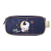 Rechthoekige etui Cheval wit Bella Sara 22 CM - 2 Compartimenten