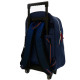 High-end Blue Real Madrid Wheeled Backpack 40 CM