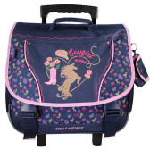 Satchel with wheels STALLA BIANCA Horse - 38 CM