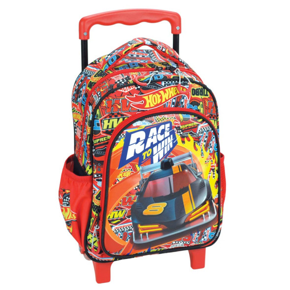 Hot Wheels Flame Runner 30 CM Trolley Kindergarten Wheeled Backpack