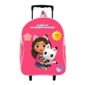 Sac à Dos à Roulettes Gabby et la Maison Magique 32 CM - Maternelle
