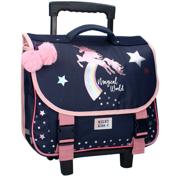 Wheeled schoolbag Horse Milky Kiss We Are One 38 CM High-end