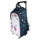 Sac à dos à roulettes Lililou Chat 45 CM Trolley Haut de gamme