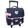 Cartable &agrave; roulettes Milky Kiss Love Stars 38 CM Haut de gamme