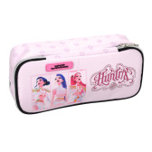 Trousse Rectangulaire KPOP Demon Hunters Pink Stars 23 CM - 2 Cpt