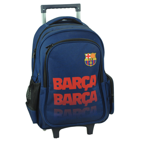 Sac à Dos à Roulettes Football Barça 46 CM - Trolley Haut de Gamme
