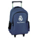 Sac à Dos à Roulettes Football Real Madrid Logo 46 CM - Trolley Haut de Gamme