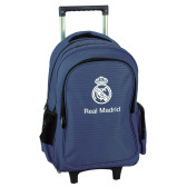 Sac à Dos à Roulettes Football Real Madrid Logo 46 CM - Trolley Haut de Gamme