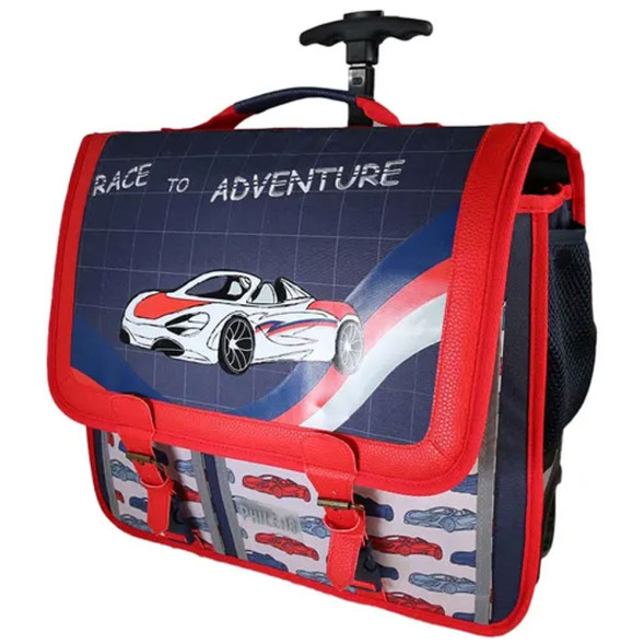 Cartable à roulettes Voiture Phileas Race To Adventure 41 CM Haut de Gamme