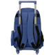 Sac à Dos à Roulettes Football Real Madrid Logo 46 CM - Trolley Haut de Gamme