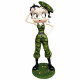 Statuette Betty Boop Militaire