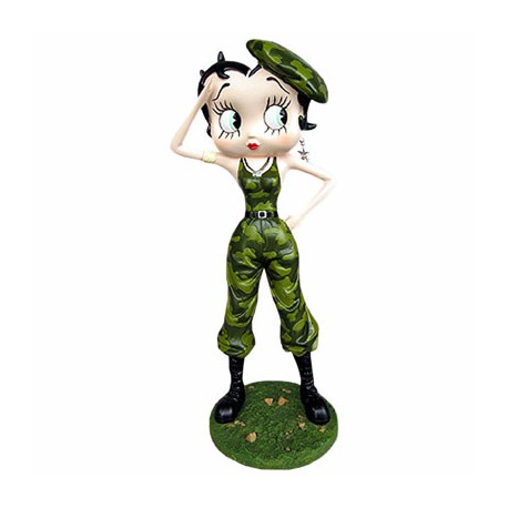Statuette Betty Boop Militaire