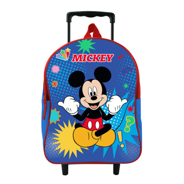 Rolling Backpack Mickey 3D blue 31 CM - Trolley