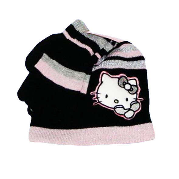 Beanie + gloves Hello Kitty - color: Black