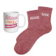 Coffret Mug et Chaussettes Paillettes Raleuse